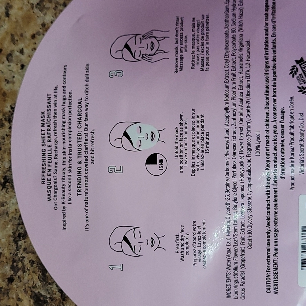 VS Pink Calming & Refreshing face Mask - Picture 5 of 6